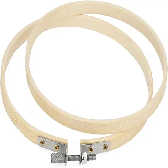 20 PCS 5 Inch Bamboo Embroidery Hoop, Adjustable Cross Stitch Circle Ring for Craft Sewing, DIY Project, Decoration {3}