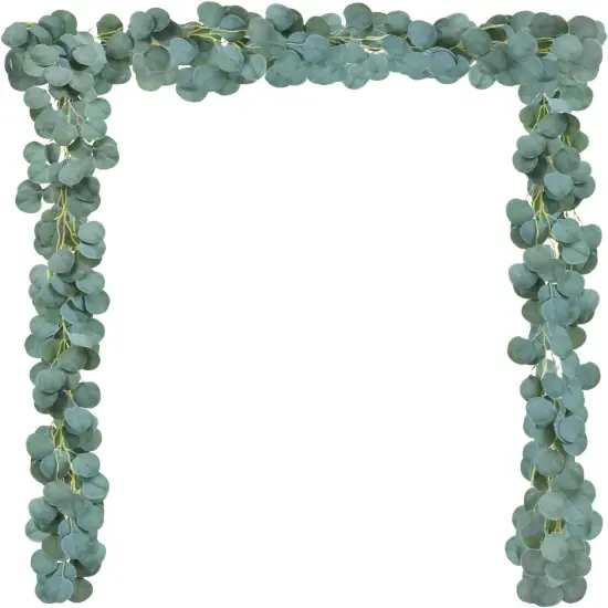 Fake Vines, Eucalyptu Vines Garland, 78 Inch 2 Pcs, Ivy Vines, Green Artificial Wall Decor Hanging Vines, Wedding Decoration Vines，Wedding Arch Decoration Filling Vines，Flower Bouquet Decoration Vines {1}