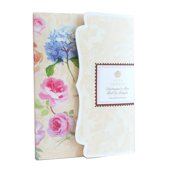 Hydrangea and Rose Rub On Transfers {1}