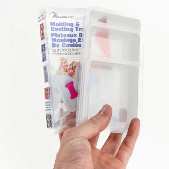 Mold- It-Cast-It Molding and Casting Tray Molds 3 PK - (1 each; 3"x3"x1", 5"x3"x1", 6"x3"x1") {2}