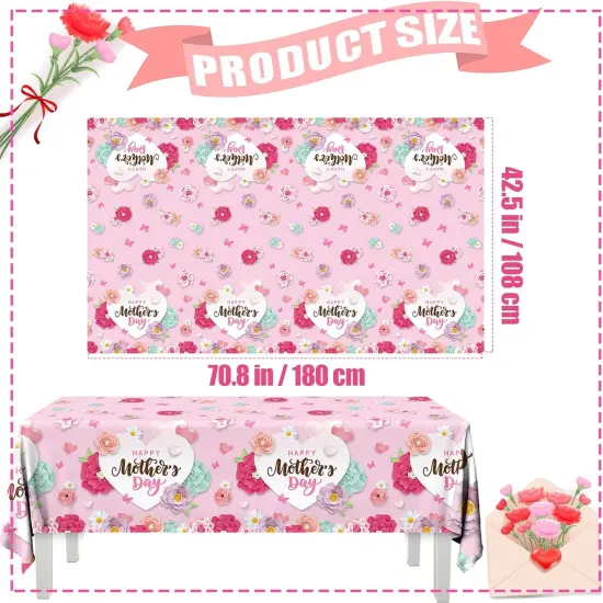 Happy Mother's Day Tablecloth 3Pcs {3}