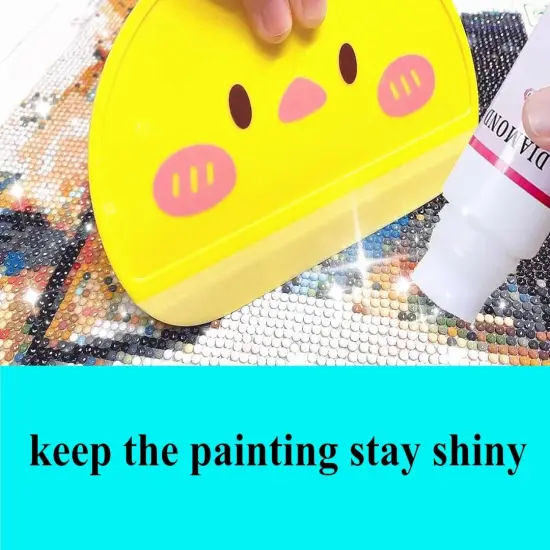 Diamond Painting Tool Accessories Brush Applicator, Protection for Your Diamond Art Kits and Diamond Art Coasters Faster and Better, Easier to Spread The Glue (1 Pcs) {4}