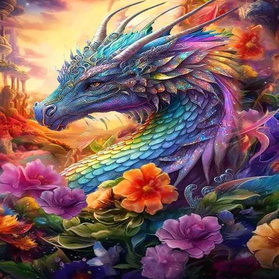 Dragon Diamond Art Kits for Adults, Dragon Diamond Painting Kits for Adults Beginners, Dragon DIY 5D Gem Art for Beginners, Dragon Diamond for Gifts Home Wall Decor 12x16 inch {1}