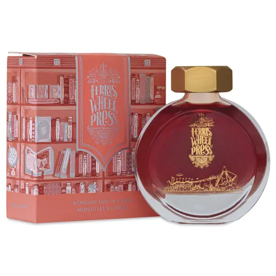 Ferris Wheel Press Fountain Pen Ink - Wonderland in Coral, 38 ml {1}