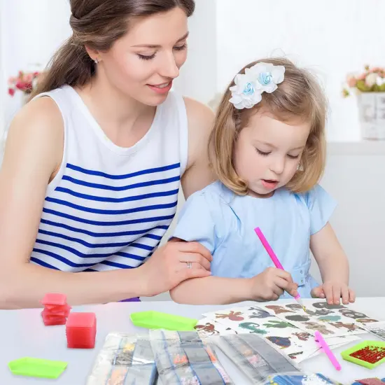 72 Pieces Diamond Glue Clay Painting Glue Clay DIY Diamond Embroidery Wax Tool Set Painting Wax for 5D Diamond Art Drilling Embroidery Cross-Stitch Diamond Art Glue Wax (2 x 2 cm) {5}