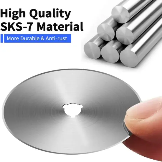 60MM Rotary Cutter Blades, 10PCS Premium Spare Replacement Cutting Blades with Sharpness, Great for Heavy Duty Use, Quilting, Patchwork, Crafts and Sewing {4}