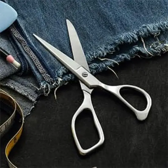 Tailor Fabric Sewing Scissors - 8" Professional Forged Stainless Steel Heavy Duty Metal Shears All Purpose, Crafting Ultra Sharp Scissors for Dressmaking Upholstery Cloth Leather and Felt {5}