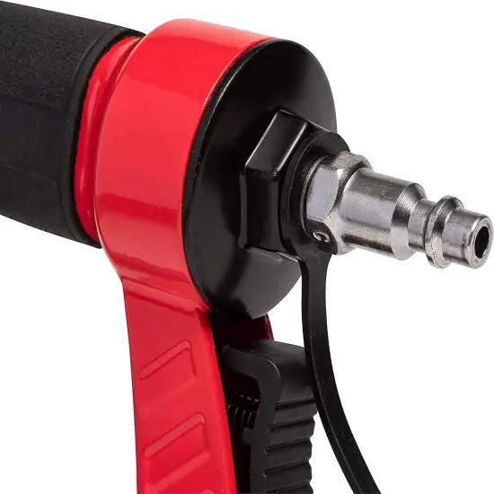 PT50 Oil-Free Pneumatic Staple Gun, Professional Heavy-Duty Stapler for Wood, Upholstery, Carpet, Wire Fencing, Fits 1/4&rdquo;, 5/16&rdquo;, 3/8", 1/2", 9/16&rdquo; Staples , Red {4}