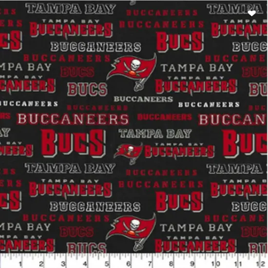 Licensed NFL Tampa Bay Buccaneers Cotton 70456D Fabric by the Yard {1}