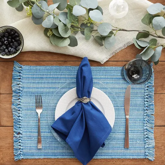 Tabletop Collection, Placemat Set3x19, Light Blue, 6 Piece {2}