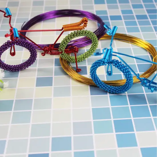 14 Rolls Colored Aluminum Craft Wire 1mm Flexible Metal Artistic Floral Jewelry Beading Wire for DIY Jewelry Craft Making, Each Roll 32.8 Feet, 14 Colors {5}