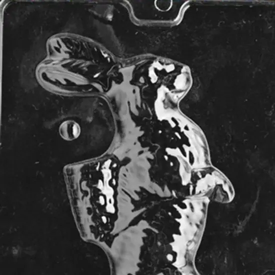 3D Bunny w/ Basket Chocolate Mold {4}