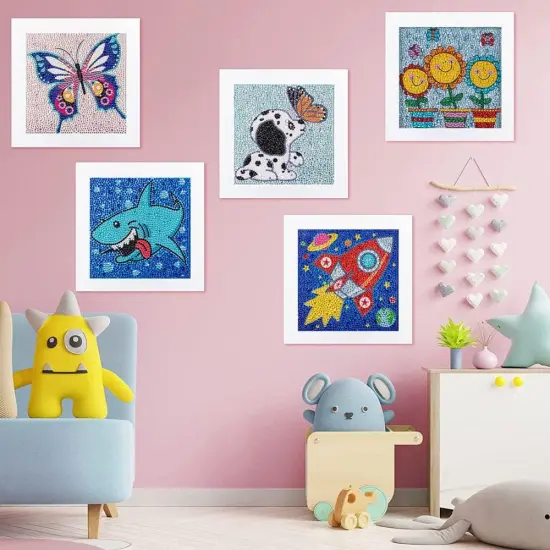 9 Pack 5D Diamond Painting Kits Cute Full Drill DIY Gem Arts and Crafts {3}