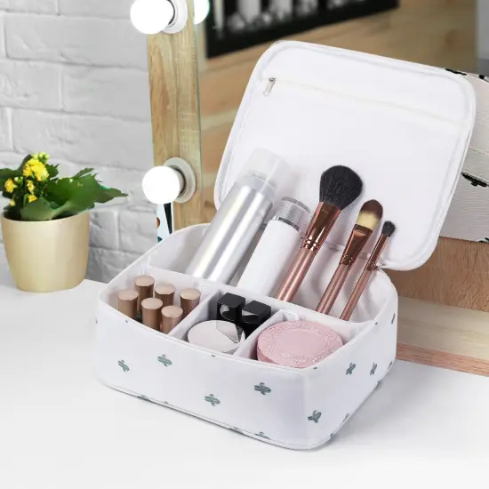 Travel Makeup Cosmetic Bag Portable Toiletry Bag Kit Waterproof Cosmetic Case {4}