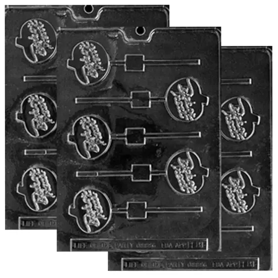 Trick Or Treat Pumpkin Lolly Chocolate Mold for Spooky Halloween Treats {1}