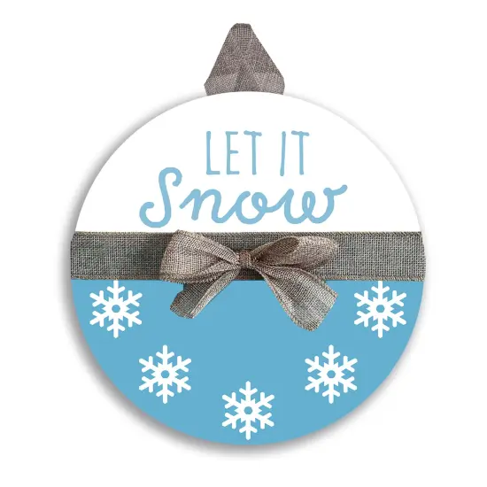 Let It Snow Door Hanger {2}