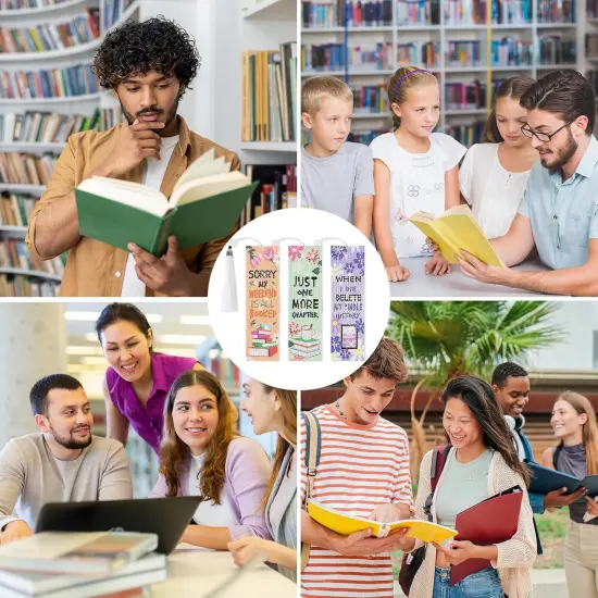 8 Pieces Book Lovers Diamond Art Bookmarks 5d Beaded Bookmark {6}