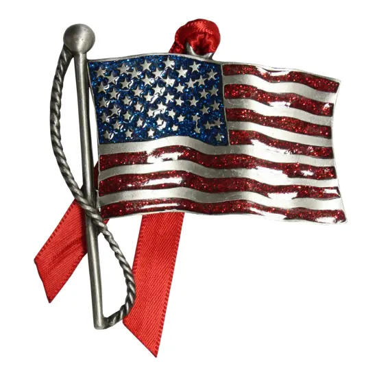 Gloria Duchin American Flag Christmas Ornament {1}