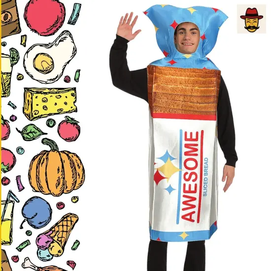 Loaf of Bread Costume Funny Food Tunic Slice Halloween {2}