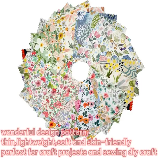 Charm Packs Fabric for Quilting 42Pcs 5'' Precut Fabric Quilt Squares {4}