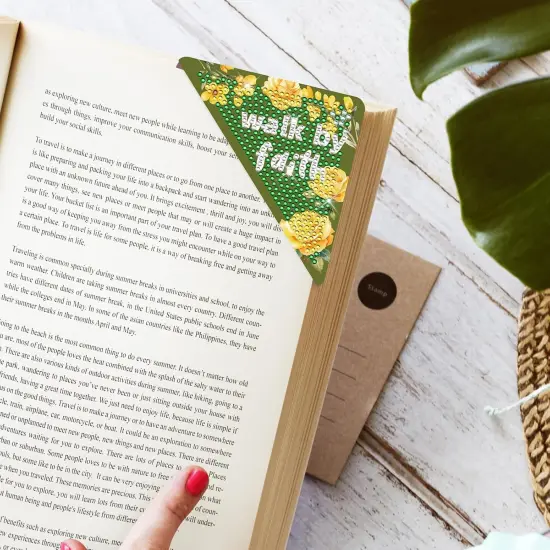 8 Pcs Christian Diamond Painting Bookmarks Kits {2}