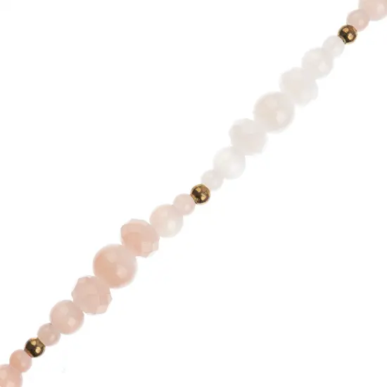 Crystal Lane DIY 7" Mixed Designer Glass Bead Mix Strand Natural Metal Mix {1}