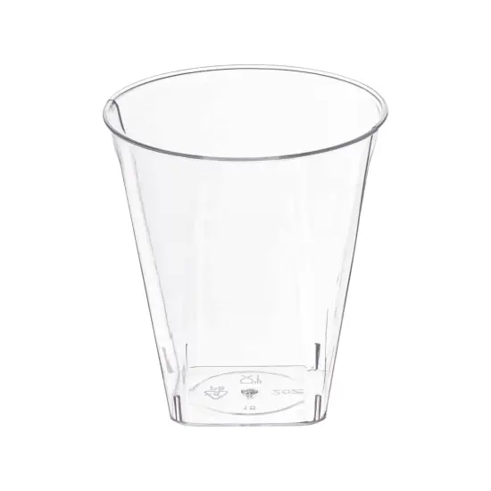 Clear Square Bottom Disposable Plastic Shot Cups - 2 oz. (500 Cups) {1}