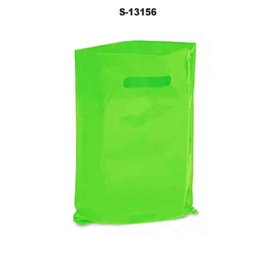 Sophisticated 15 x 18" Die Cut Handle Gift Bags for Lime Green {3}