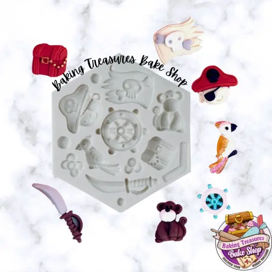 Pirate Themed Silicone Mold {3}