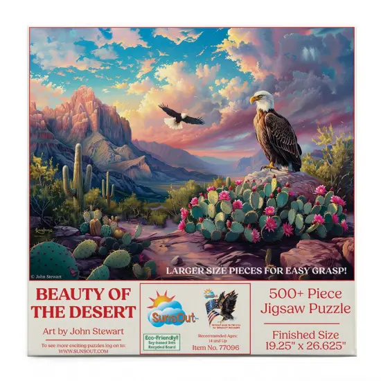 Sunsout Beauty of the Desert 500 pc Large Pieces Jigsaw Puzzle 77096 {4}