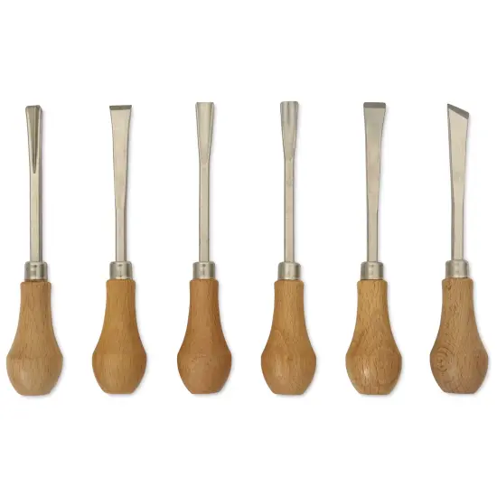 Excel Blades Deluxe Palm Style Chisels - Set of 6 {1}