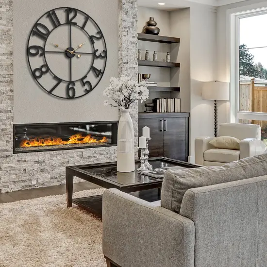 Sorbus Large Wall Clock - 32 inch (81 CM) Battery Operated Analog Wall Clock Decorative for Living Room and Kitchen Black {2}