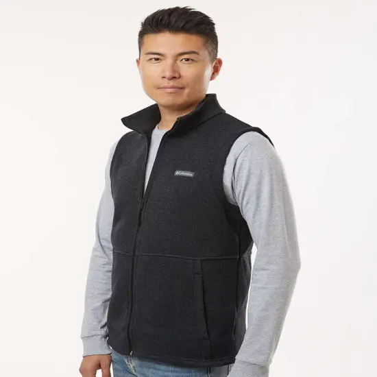 Columbia&reg; Alto Pass Fleece Vest Dark Mount Htr {5}