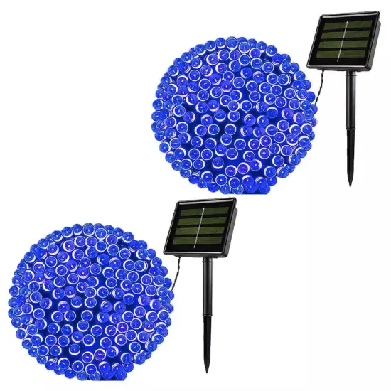 Kitcheniva Solar Powered 100 LED Outdoor Christmas String Light 2 Pcs {2}