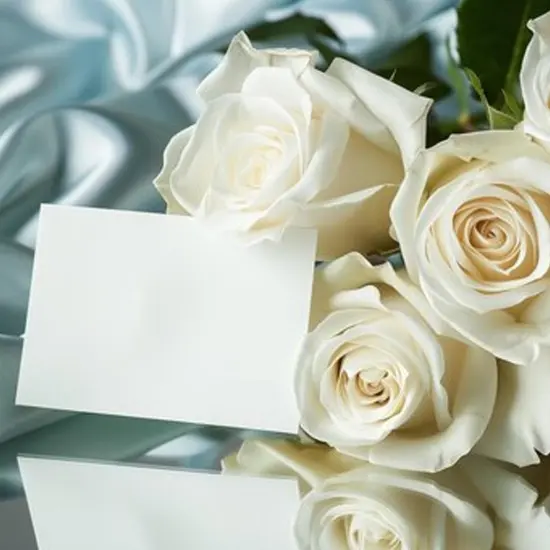 White Embossed Blank Enclosure Cards 3.5" x 2.25" 500 Box {2}