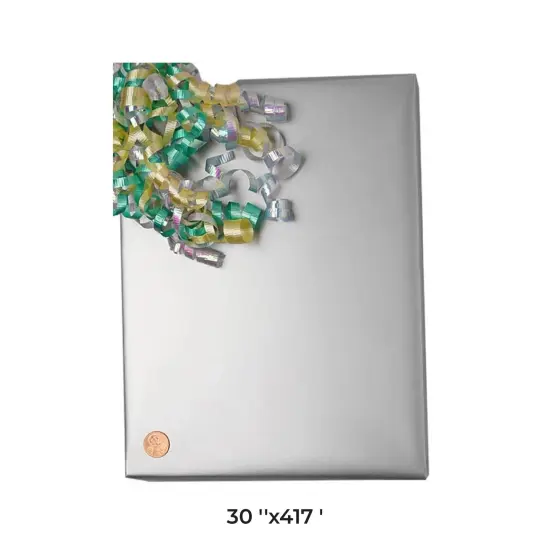 Heavy Duty Solid Color Wrapping Paper 30" x 417' Roll 60 lb Weight {1}