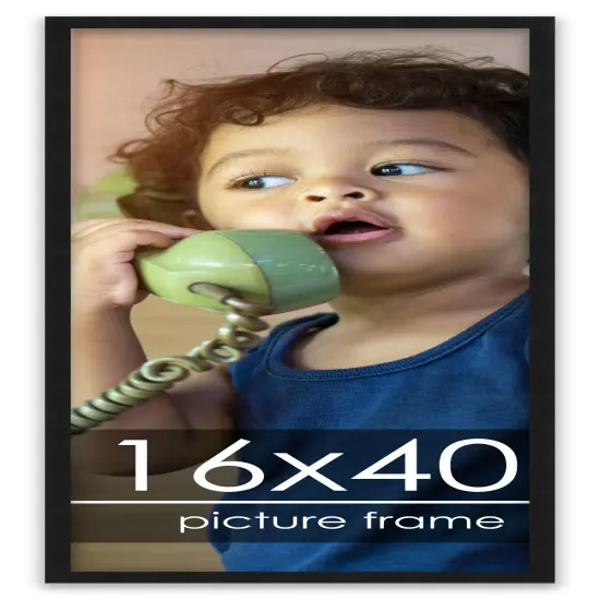 Panoramic Classic Modern Black Frame - UV Acrylic, Foam Board Backing, Hanging Hardware {1}