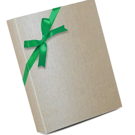 Ice Kraft Embossed Metallic Wrapping Paper 30" x 417" Roll {3}