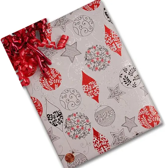 Joyful Ornament Gift Wrap Roll 30" x 417' 1 Roll {4}
