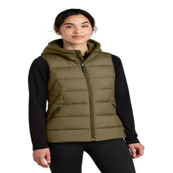 Outdoor Research&reg; Women's Coldsnap Hooded Down Vest Loden {3}