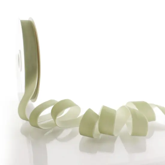 1" Velvet Ribbon (5yd & 25yd Spool Lengths) Rustic Sage {2}