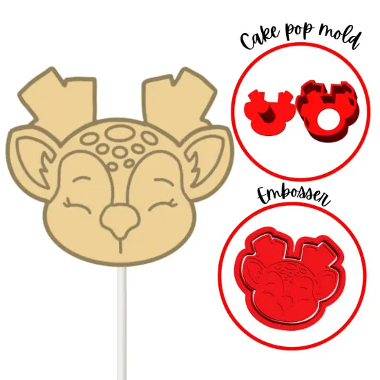 Reindeer Christmas Cake Pop mold {3}