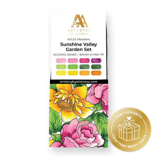 Sunshine Valley Garden Artist Alcohol Markers Set F {1}