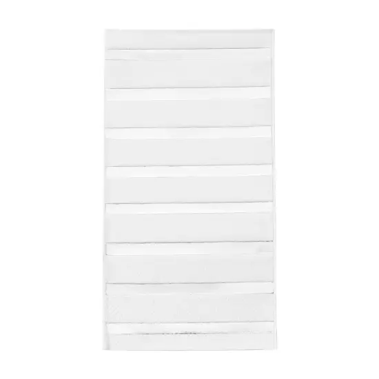 Durable White with Silver Stripes Paper Dinner Napkins (600 Napkins) {1}
