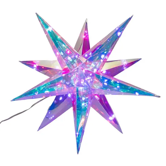 Kurt Adler 13.25-Inch 40-Light RGB Smart LED Holographic Starburst {5}