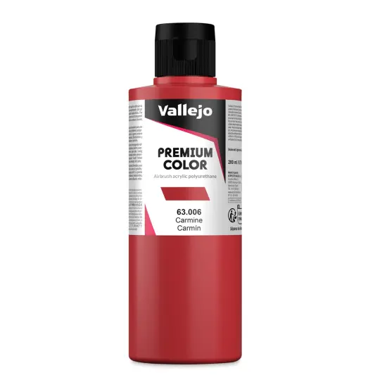 Vallejo Premium Airbrush Colors - 200 ml, Carmine {1}
