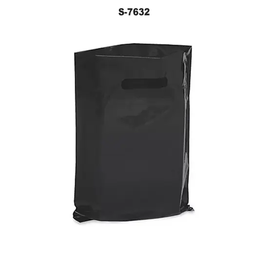Classy 12 x 15" Die Cut Handle Bags for Black {3}