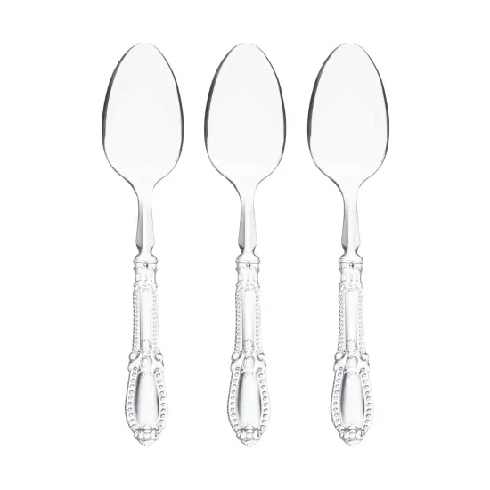 Clear Baroque Disposable Plastic Dinner Spoons (480 Spoons) {2}