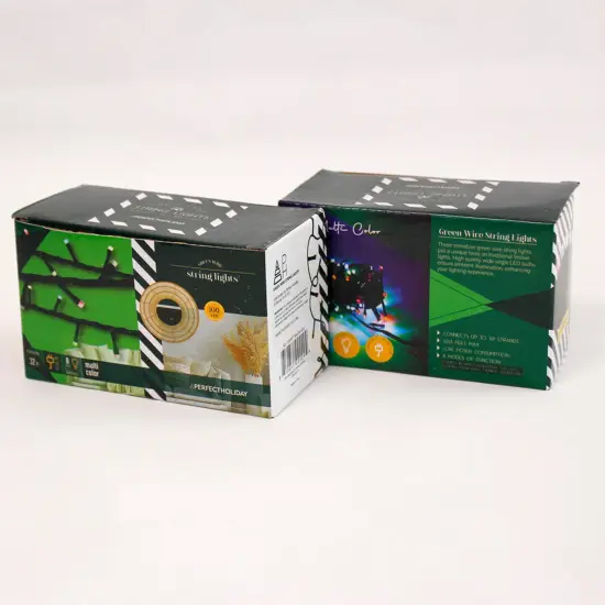 100 LED Green Wire String Light with Connector Waterproof Multicolor {4}