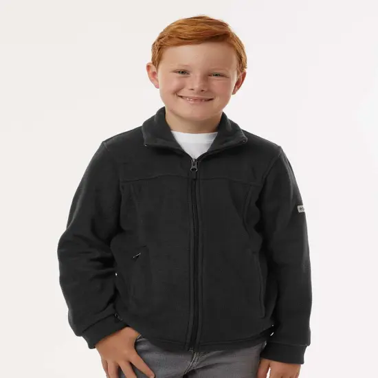 Columbia&reg; Youth Steens Mountain II Fleece Full Zip Jacket Black {4}